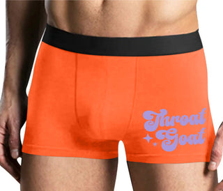 Throat Goat - Deep Throat Expert - Mens Orange Boxer Brief