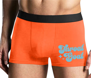 Throat Goat - Deep Throat Expert - Mens Orange Boxer Brief