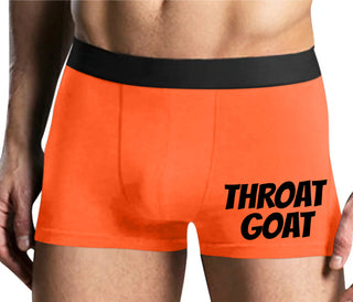 Throat Goat - Oral Expert - Mens Orange Boxer Brief