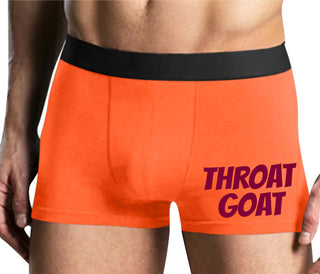 Throat Goat - Oral Expert - Mens Orange Boxer Brief