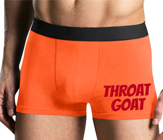 Throat Goat - Oral Expert - Mens Orange Boxer Brief