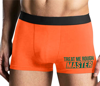 Treat Me Rough Master - Mens Orange Boxer Brief