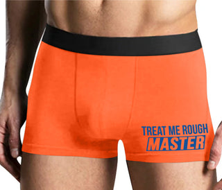 Treat Me Rough Master - Mens Orange Boxer Brief