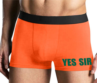 Yes Sir - Mens Orange Boxer Brief