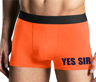 Yes Sir - Mens Orange Boxer Brief