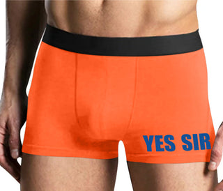 Yes Sir - Mens Orange Boxer Brief
