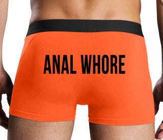 Anal Whore - Orange Boxer Brief