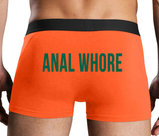 Anal Whore - Orange Boxer Brief