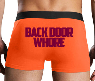 Back Door Whore - Orange Boxer Brief