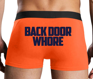 Back Door Whore - Orange Boxer Brief