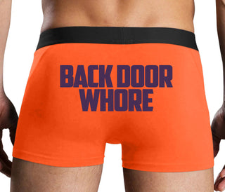 Back Door Whore - Orange Boxer Brief