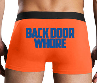 Back Door Whore - Orange Boxer Brief