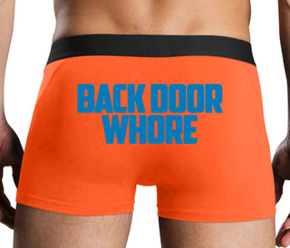 Back Door Whore - Orange Boxer Brief