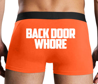 Back Door Whore - Orange Boxer Brief