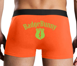 Badge Bunny for LEO Wife or Girlfriend - Orange Boxer Brief