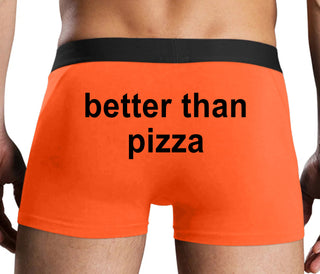 Better Than Pizza - Orange Boxer Brief