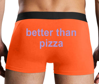 Better Than Pizza - Orange Boxer Brief