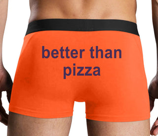 Better Than Pizza - Orange Boxer Brief