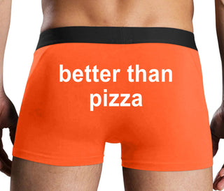 Better Than Pizza - Orange Boxer Brief