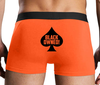 Black Owned - Queen of Spades - Orange Boxer Brief