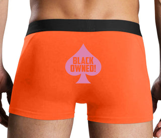 Black Owned - Queen of Spades - Orange Boxer Brief