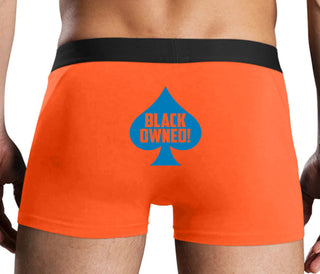 Black Owned - Queen of Spades - Orange Boxer Brief
