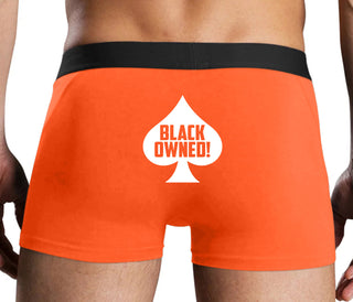 Black Owned - Queen of Spades - Orange Boxer Brief