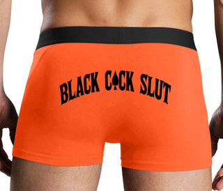 Black Cock Slut - Jack of Spades - Orange Boxer Brief