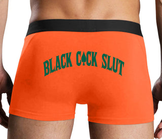 Black Cock Slut - Jack of Spades - Orange Boxer Brief
