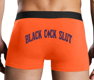 Black Cock Slut - Jack of Spades - Orange Boxer Brief