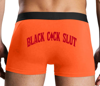 Black Cock Slut - Jack of Spades - Orange Boxer Brief