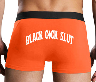Black Cock Slut - Jack of Spades - Orange Boxer Brief