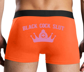 Black Cock Slut - Jack of Spades - Orange Boxer Brief