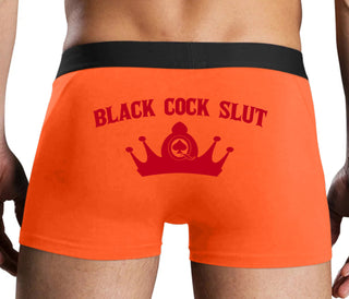 Black Cock Slut - Jack of Spades - Orange Boxer Brief