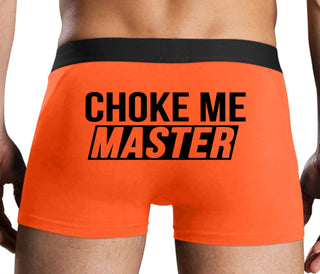 Choke Me Master - Orange Boxer Brief