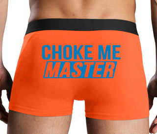 Choke Me Master - Orange Boxer Brief