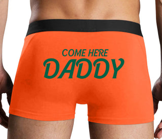 Come Here Daddy - Orange Boxer Brief