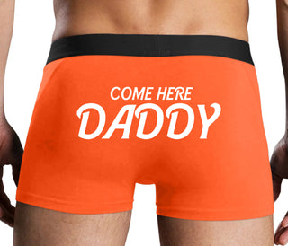 Come Here Daddy - Orange Boxer Brief
