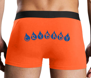 Crybaby Tear Design - Orange Boxer Brief