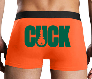 Cuck - Lock Logo - Orange Boxer Brief