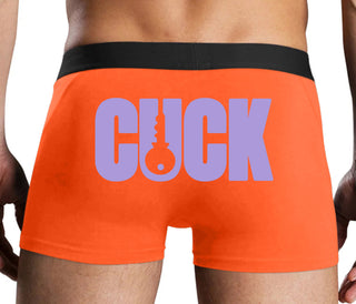 Cuck - Lock Logo - Orange Boxer Brief