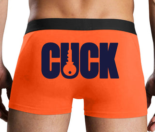 Cuck - Lock Logo - Orange Boxer Brief