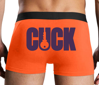Cuck - Lock Logo - Orange Boxer Brief