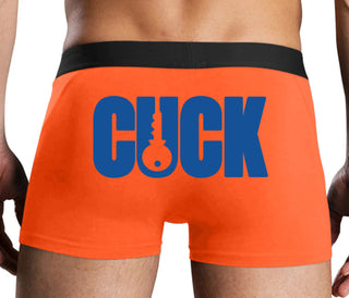 Cuck - Lock Logo - Orange Boxer Brief