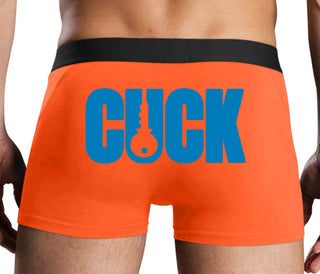 Cuck - Lock Logo - Orange Boxer Brief