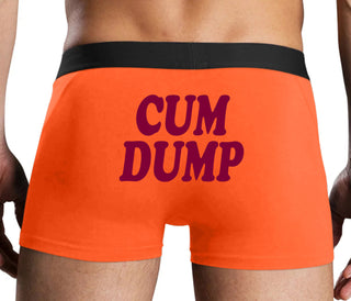 Cum Dump - Bold Design - Orange Boxer Brief