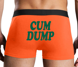 Cum Dump - Bold Design - Orange Boxer Brief