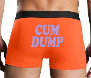 Cum Dump - Bold Design - Orange Boxer Brief