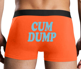 Cum Dump - Bold Design - Orange Boxer Brief