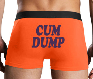 Cum Dump - Bold Design - Orange Boxer Brief